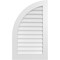 Ekena Millwork Quarter Round Top Left Surface Mount PVC Gable Vent w/ 3-1/2"W x 1"P Standard Frame, 24"W x 40"H GVPQL24X4001SN - alternate 1